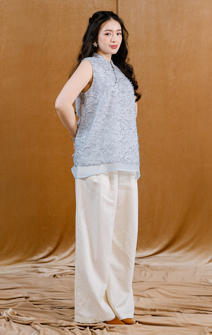 CNY Camellia Top Blue