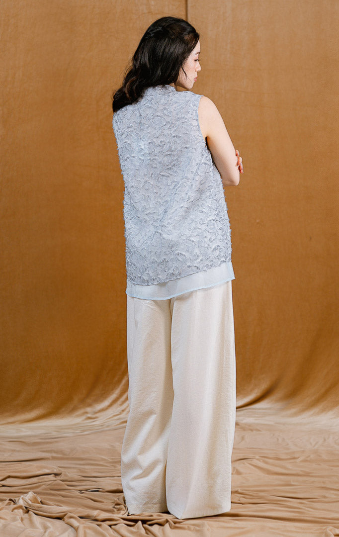 CNY Camellia Top Blue