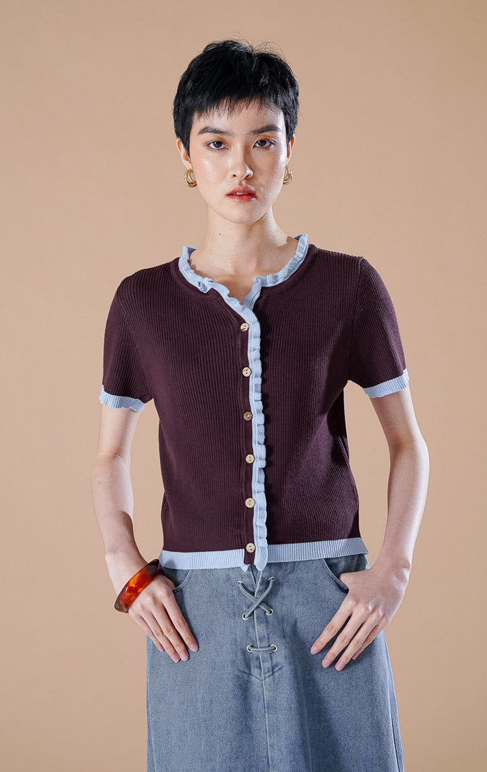 Amalia Top Dark Brown