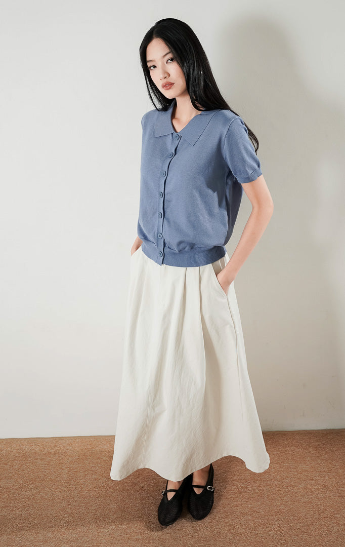 Gabriela Top Dusty Blue