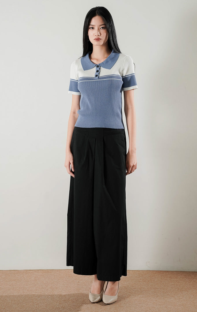 Carmen Top Dusty Blue