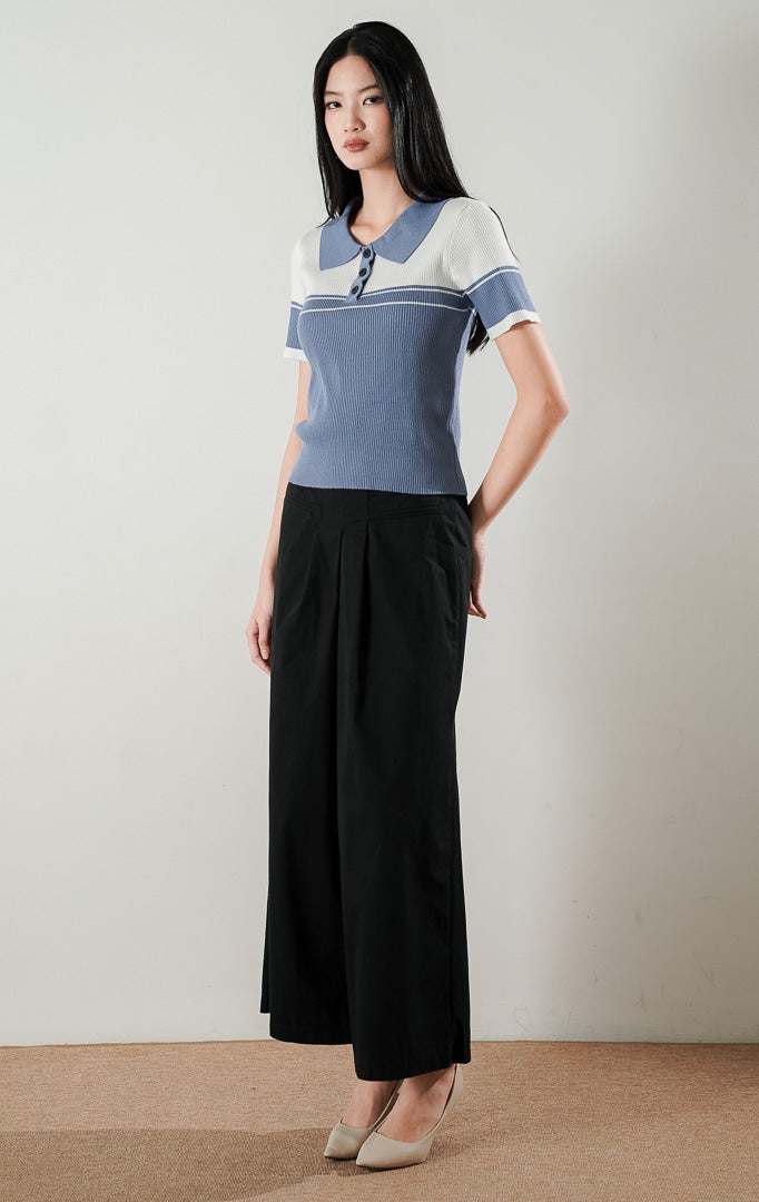 Carmen Top Dusty Blue