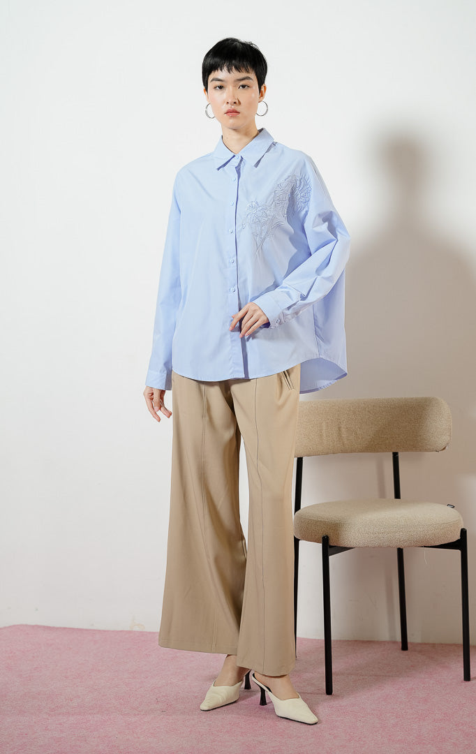 Zinnia Top Blue