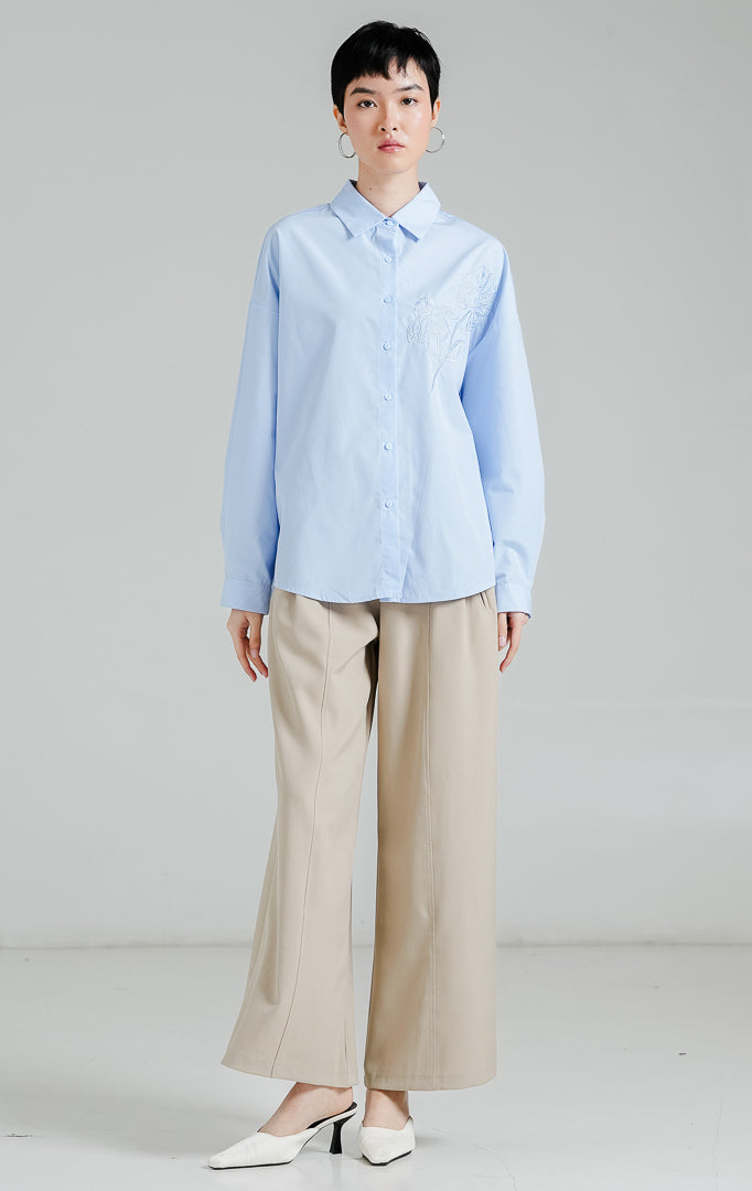 Zinnia Top Blue