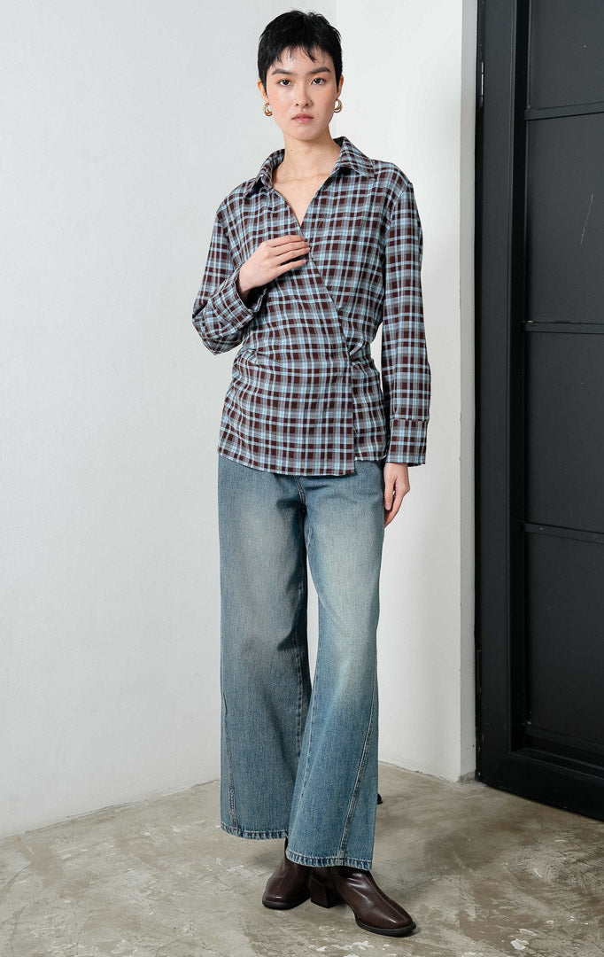 Druella Top Dark Brown