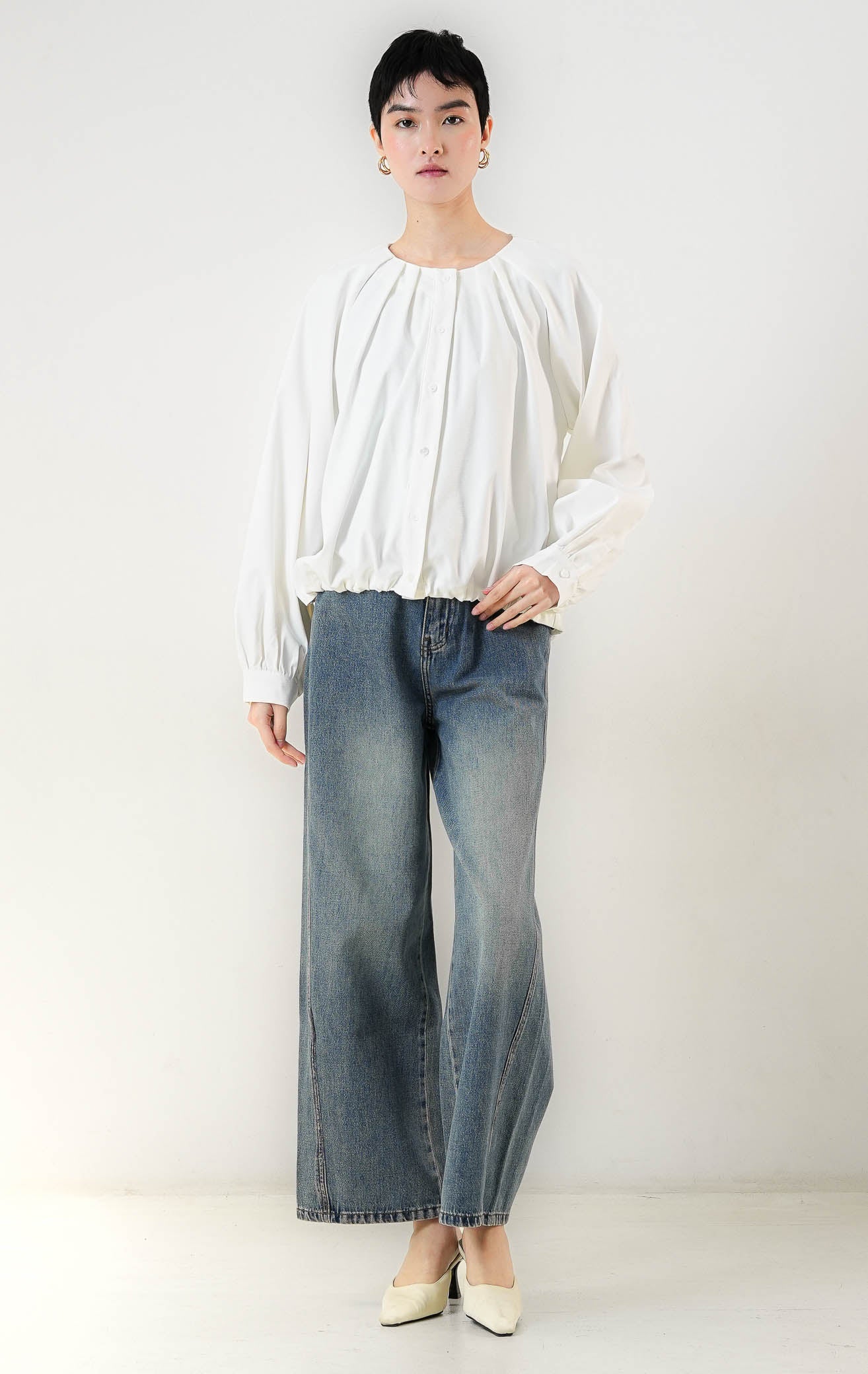 Catharine Top White