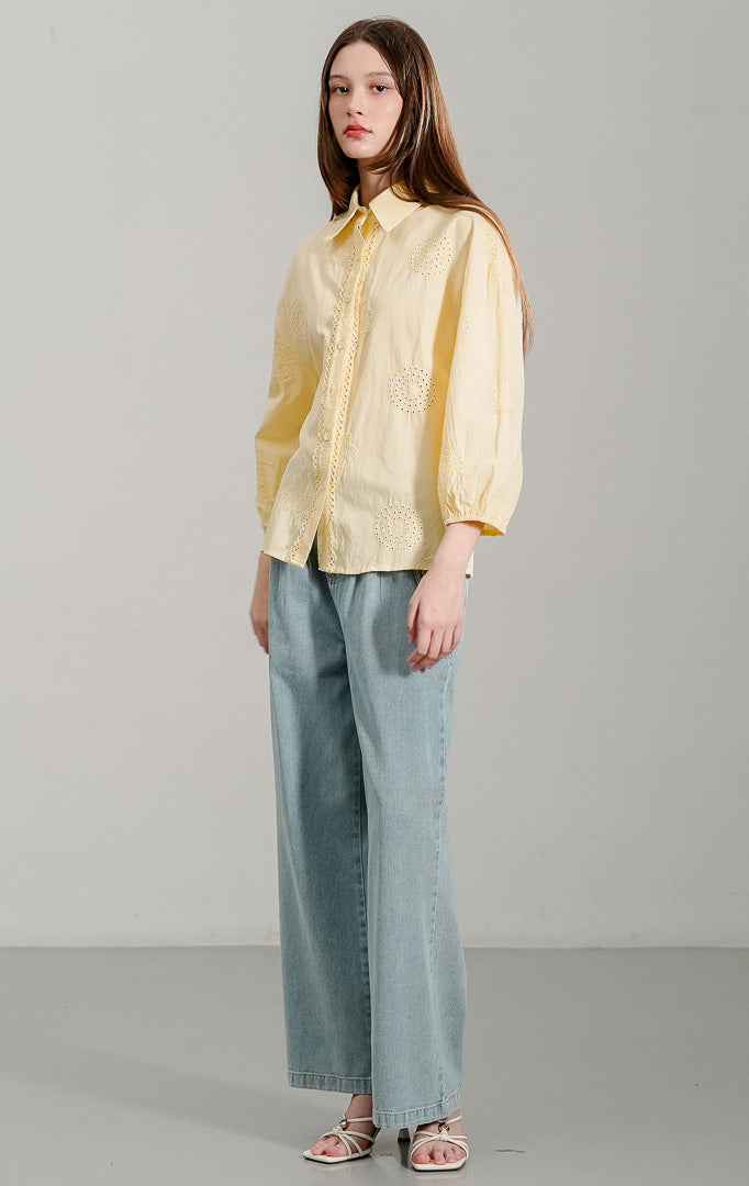 Dimitry Top Butter Yellow