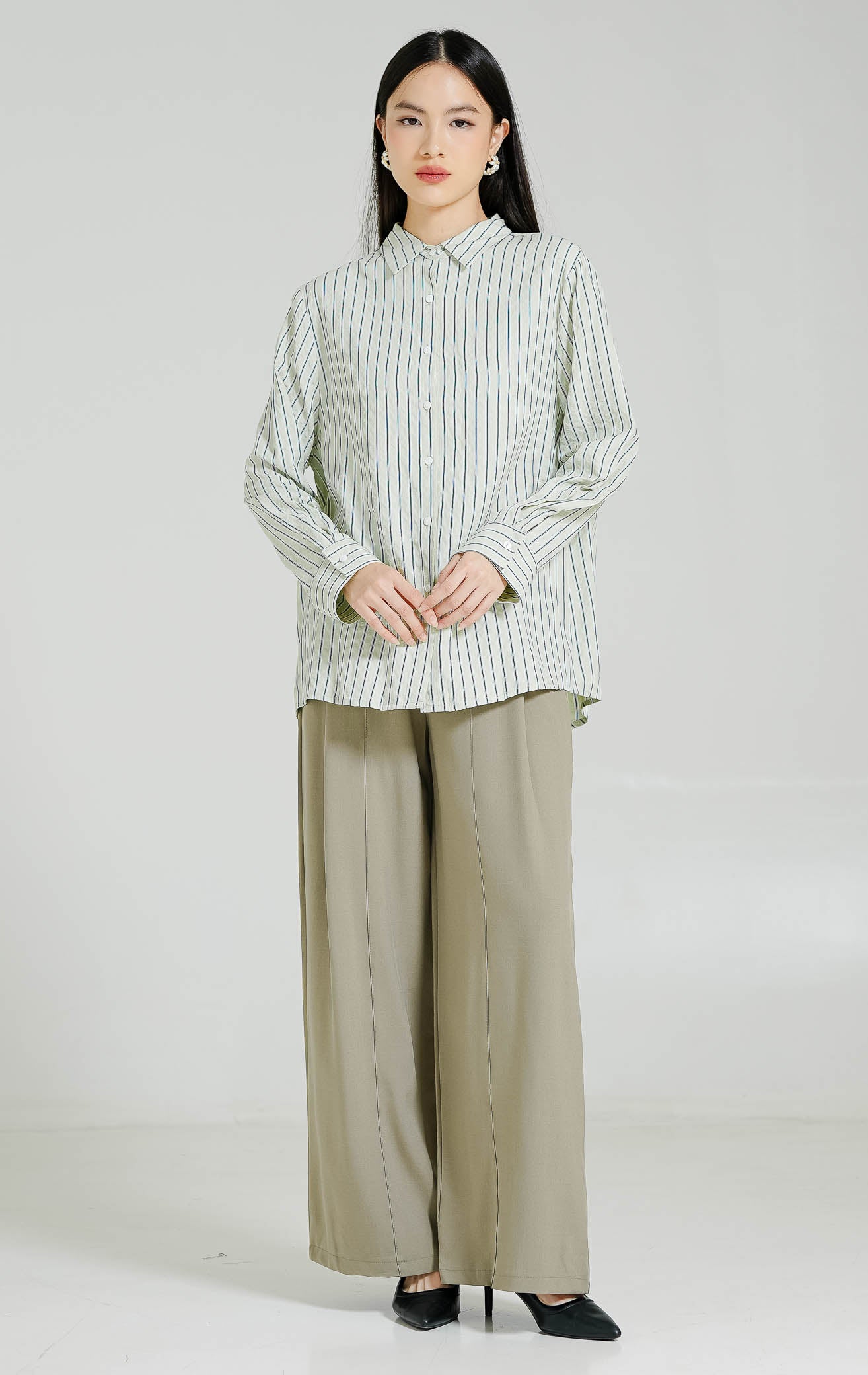 Alexandria Top Light Green
