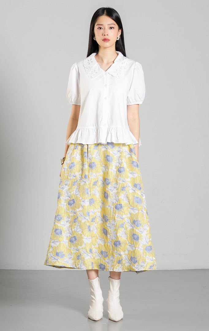 Ginette Top White