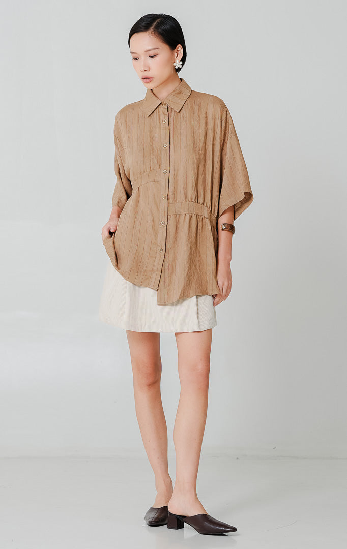 Adella Top Brown