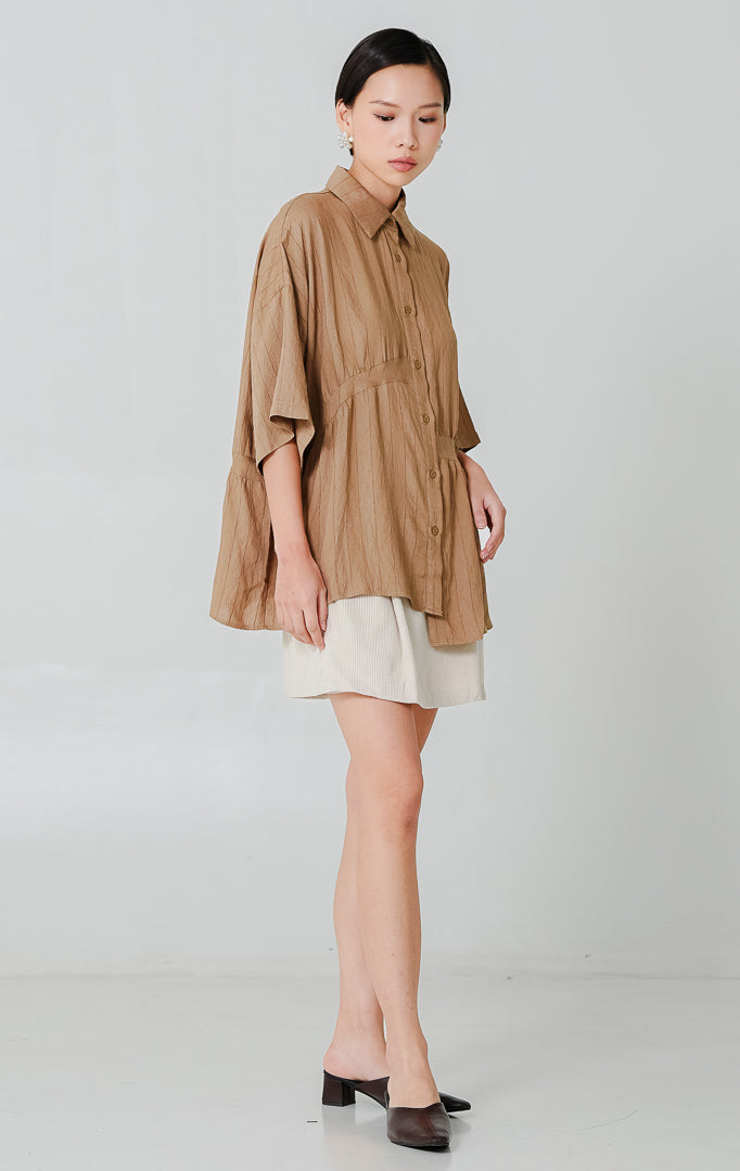 Adella Top Brown