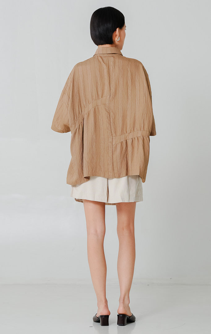 Adella Top Brown
