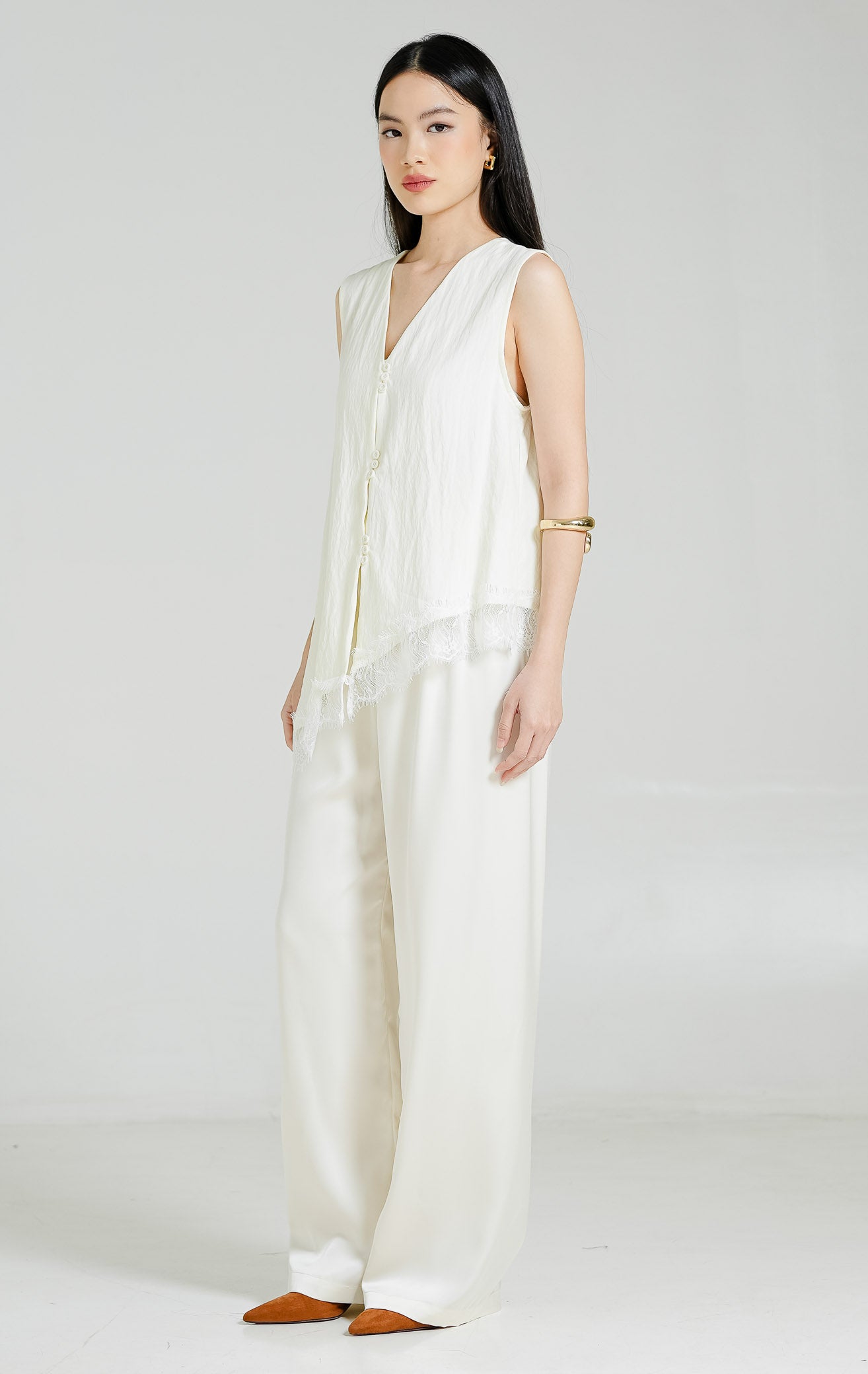 Wynne Top Ivory