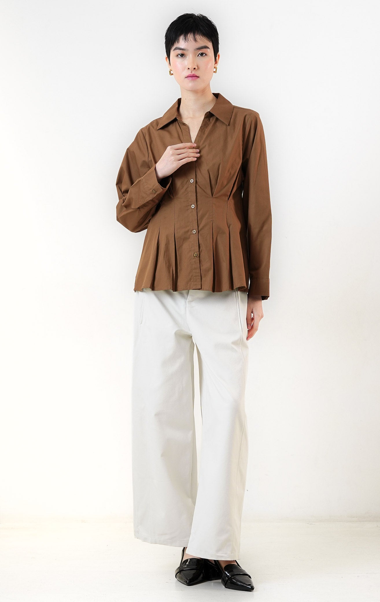 Shea Top Brown