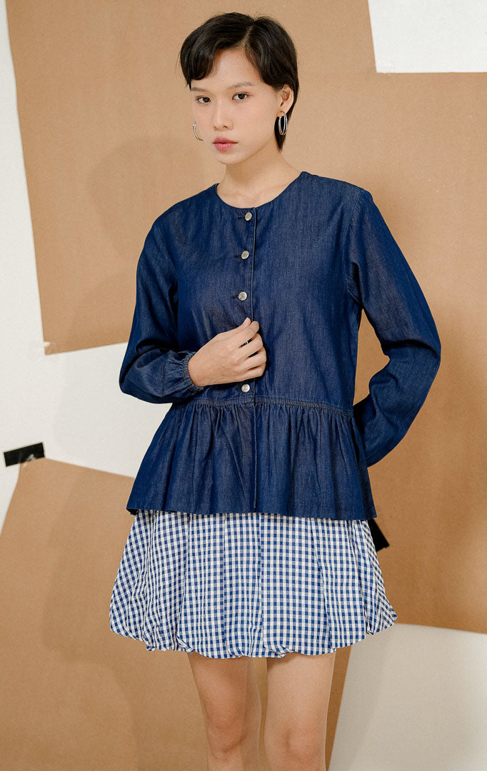 Deliana Top Indigo