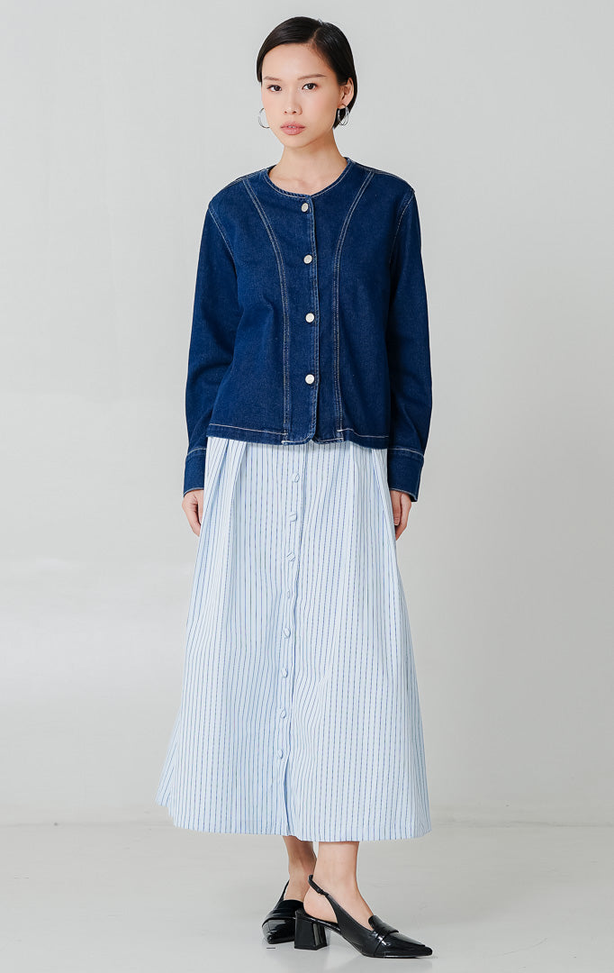 Velmora Top Dark Denim