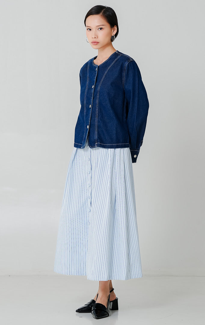 Velmora Top Dark Denim