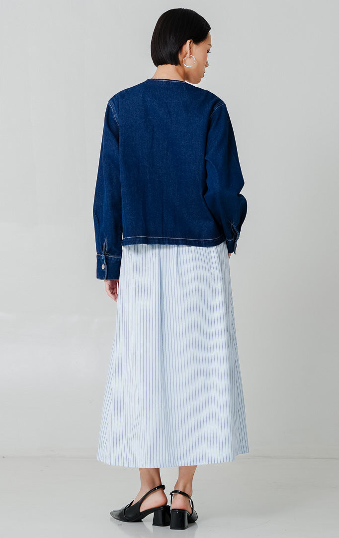 Velmora Top Dark Denim