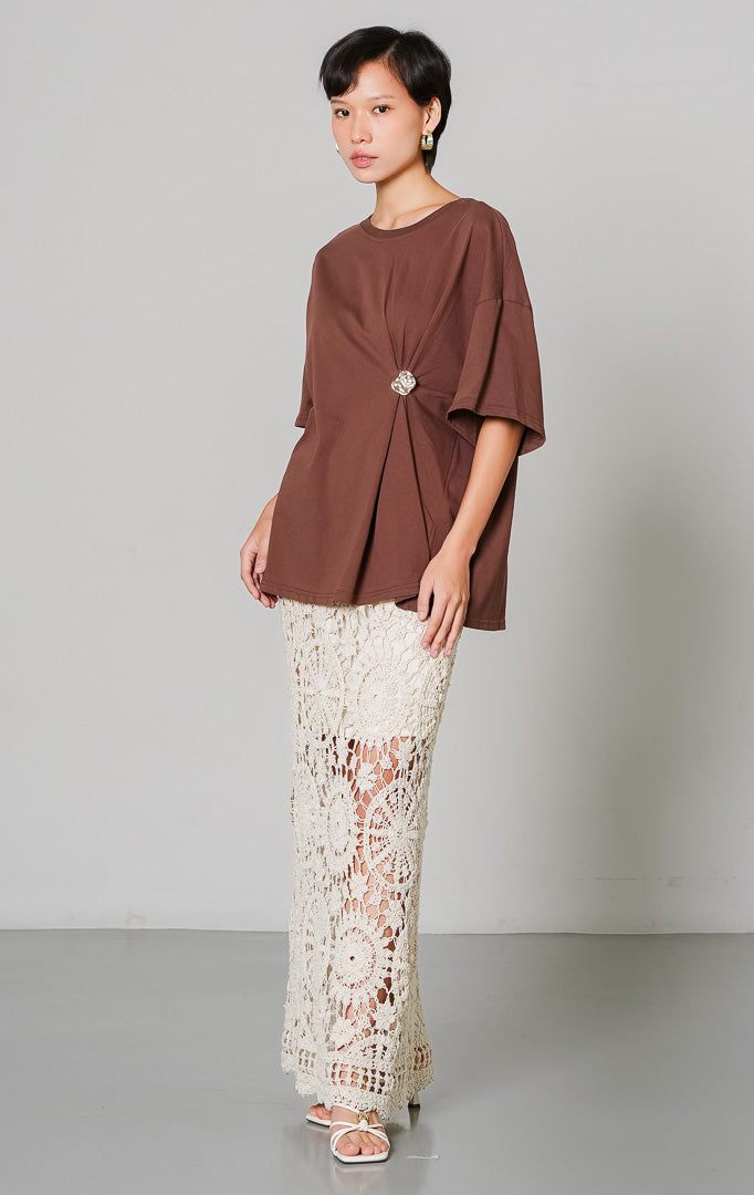 Greta Top Brown