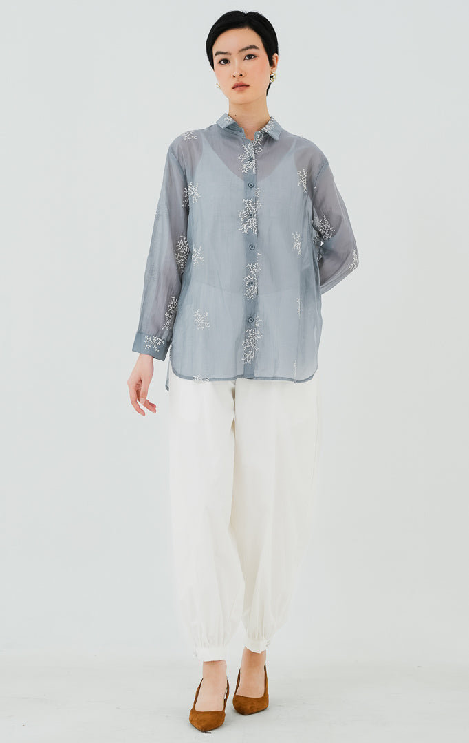 Amaranth Top Dusty Blue