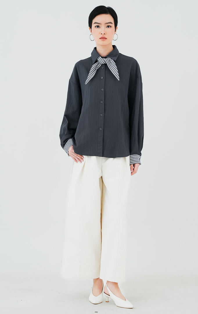 Serafia Top Dark Grey