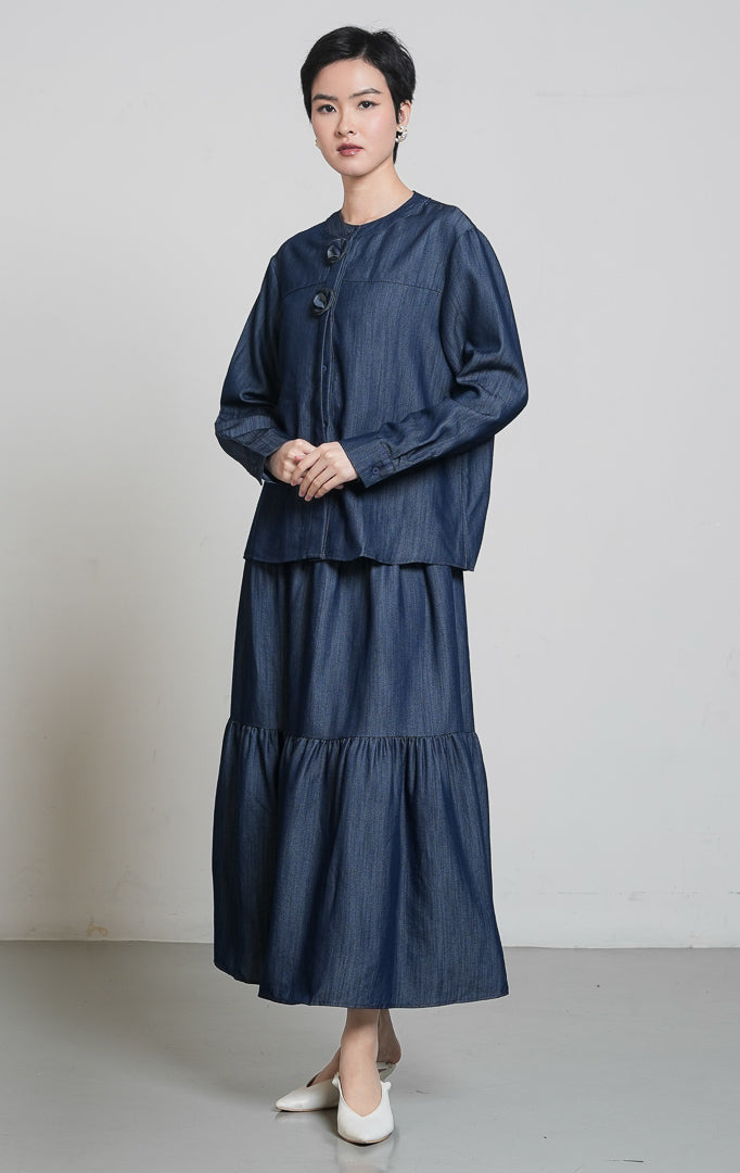 Morita Top Dark Denim