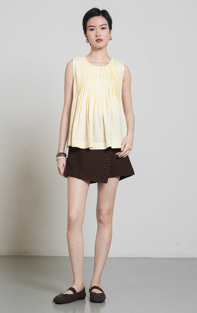 Miuza Top Butter Yellow