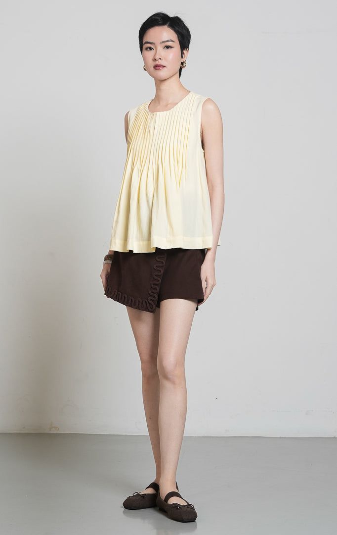 Miuza Top Butter Yellow