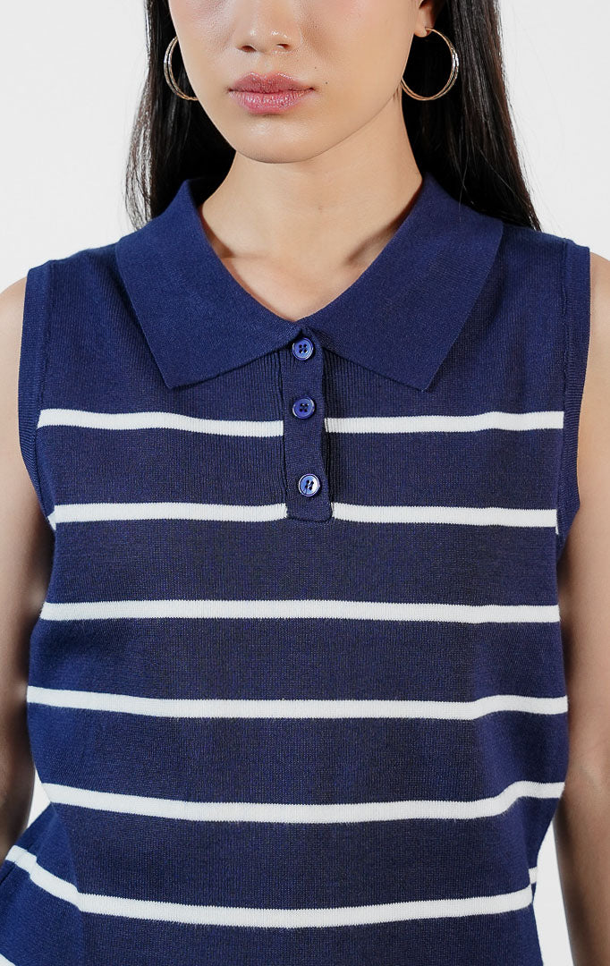 Saira Top Navy