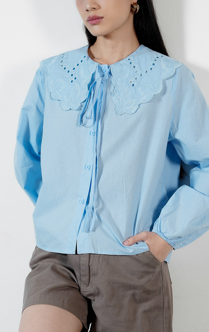 Lioren Top Light Blue