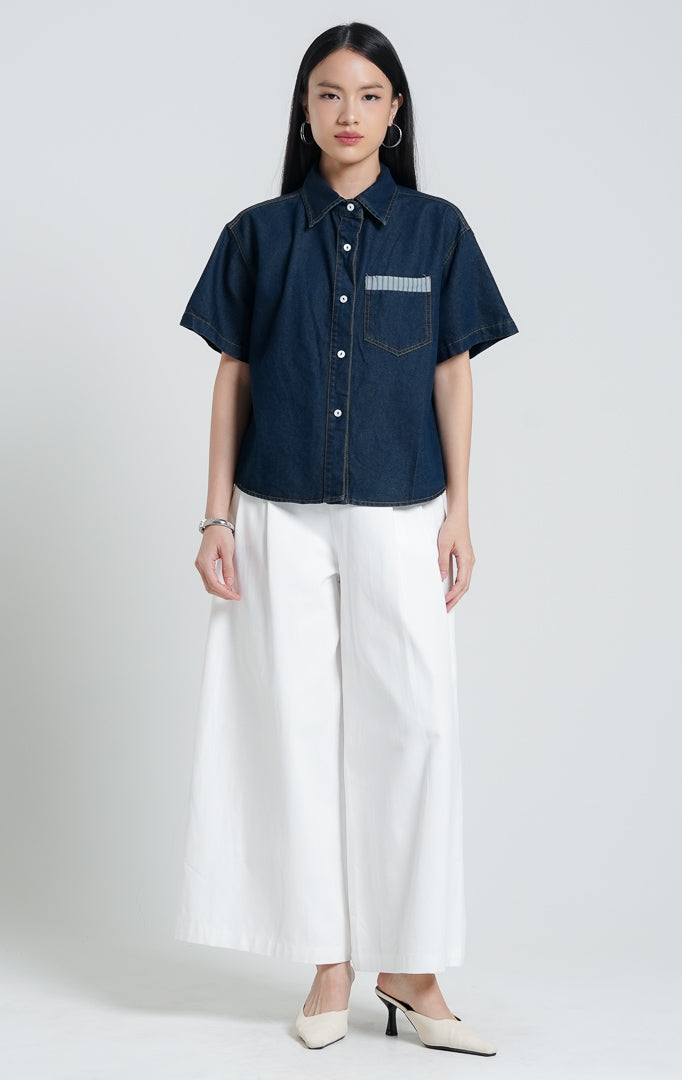 Luniel Top Dark Denim