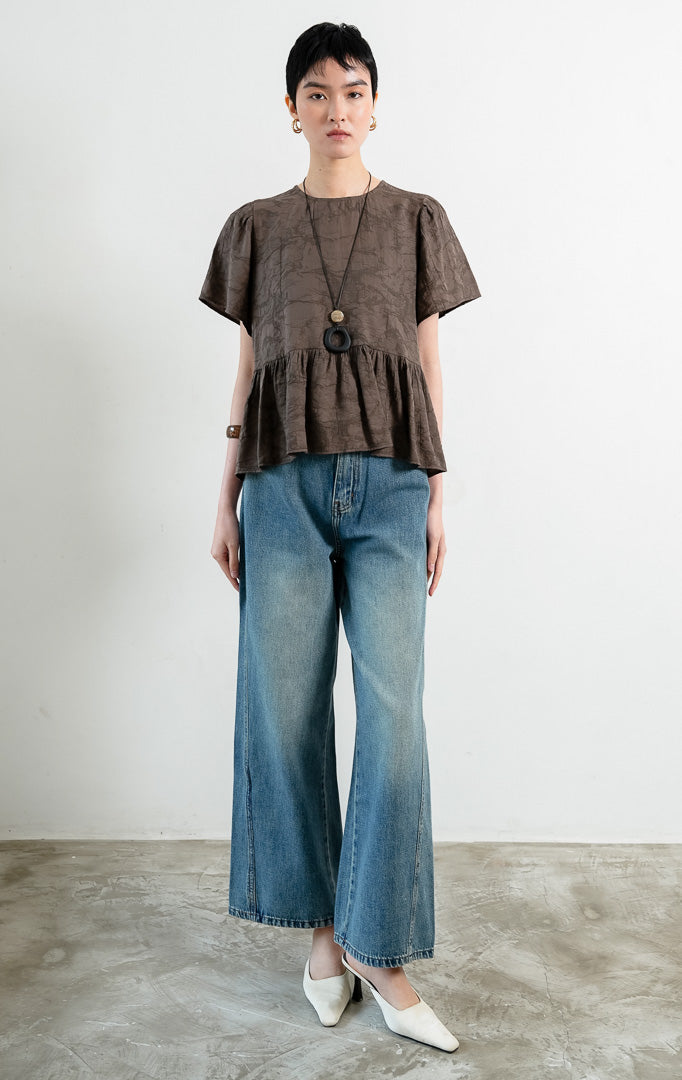 Rivena Top Dark Brown