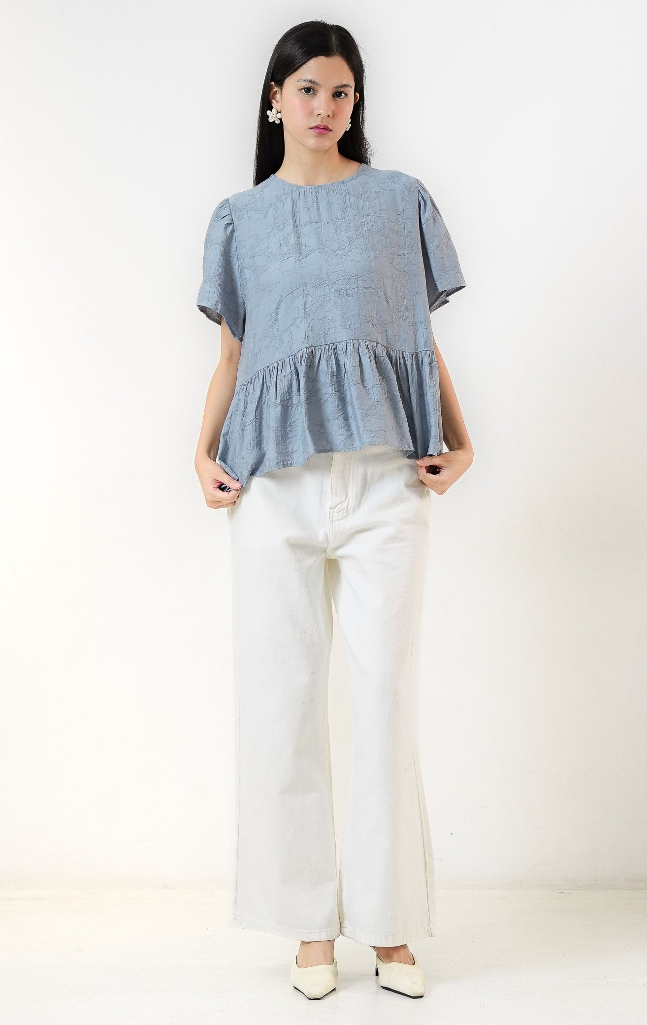 Rivena Top Dusty Blue