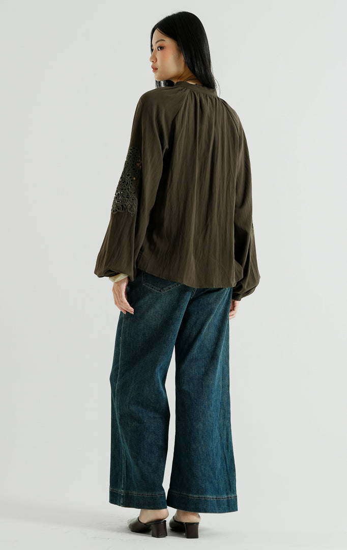 Solven Top Dark Brown
