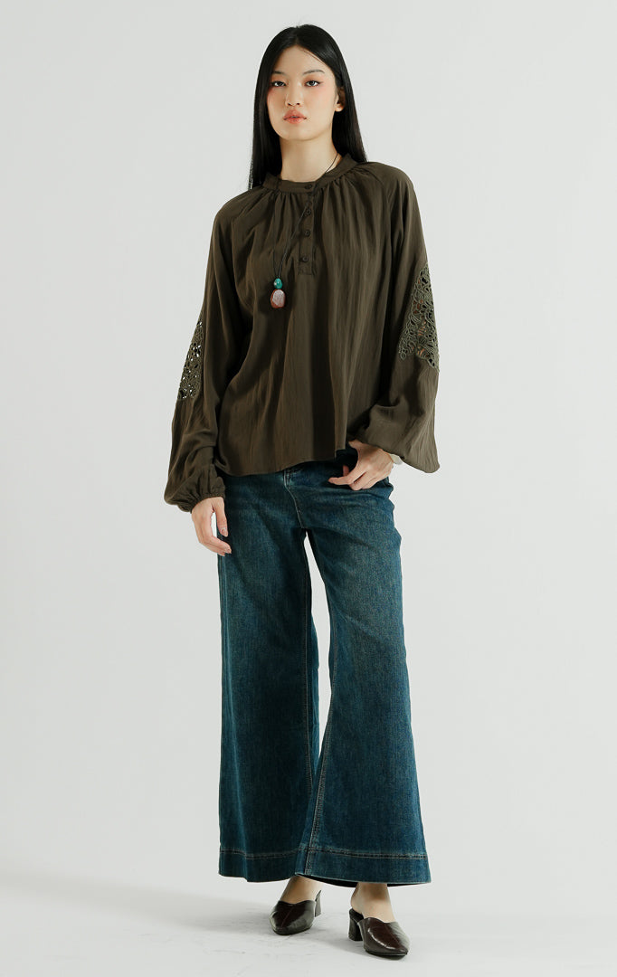 Solven Top Dark Brown