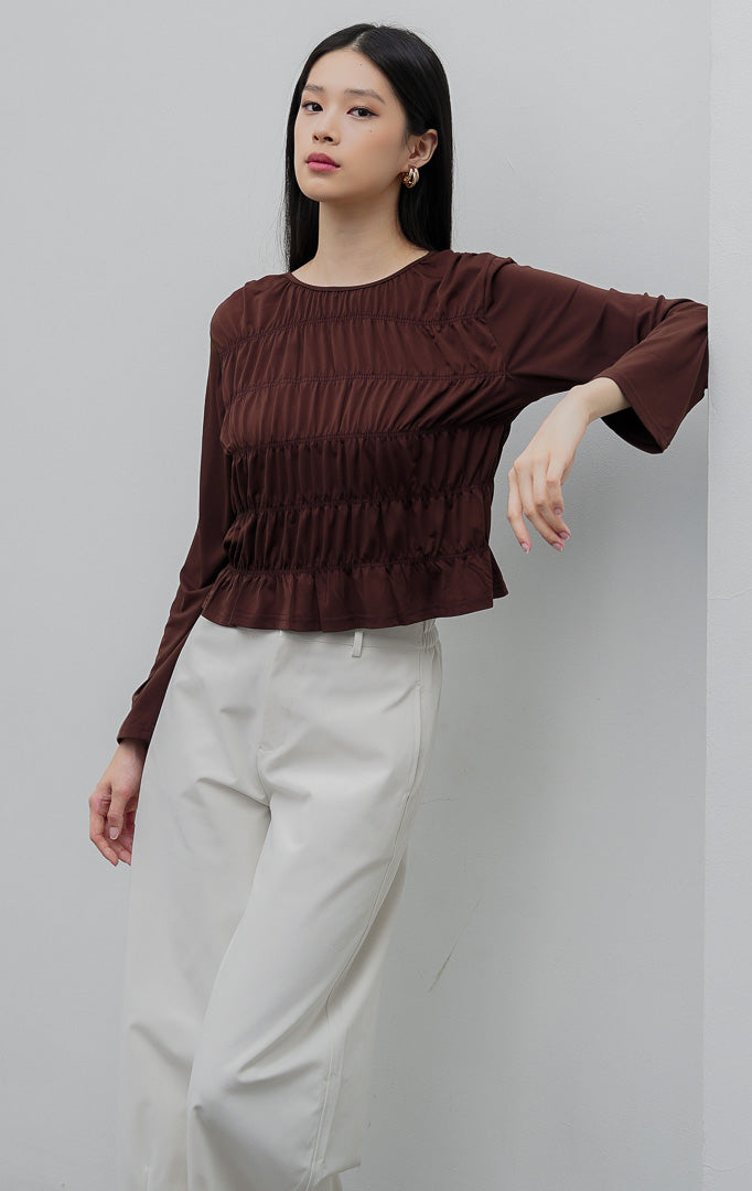 Yuliana Top Dark Brown