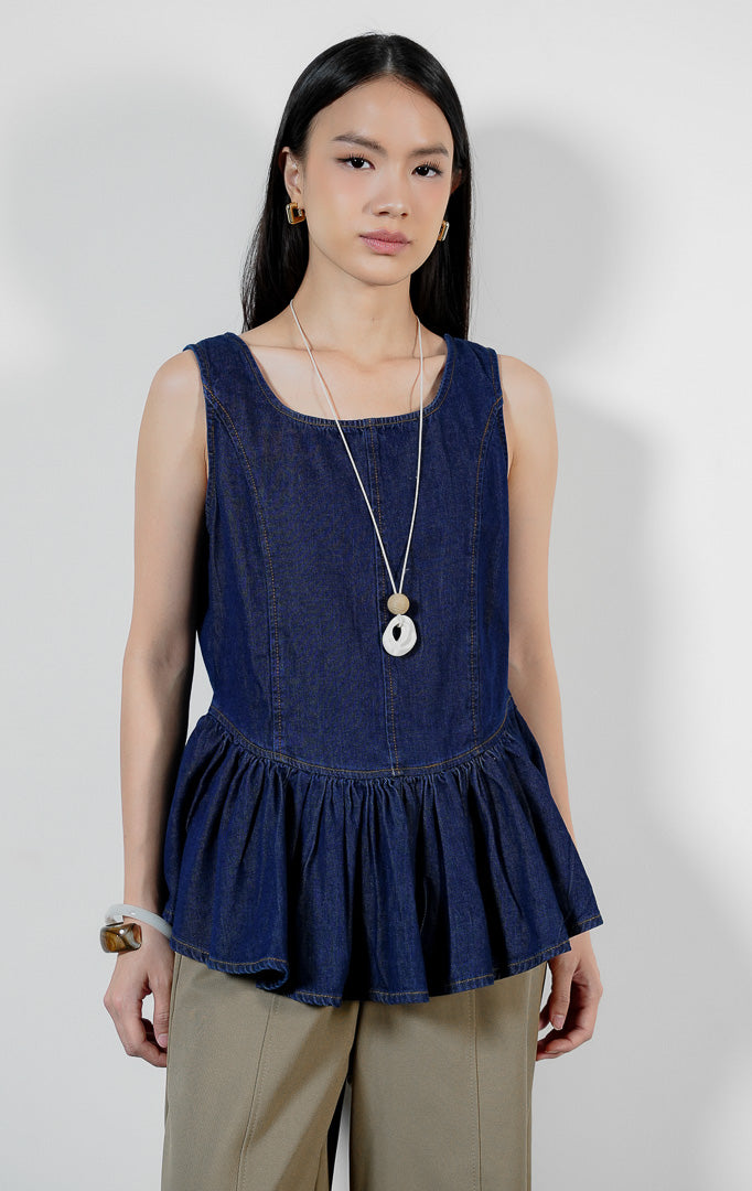 Emalyne Top Dark Denim
