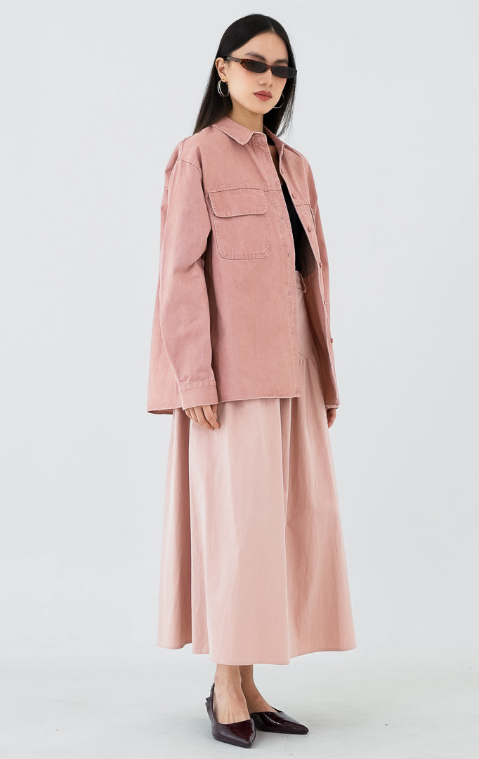 Dahlia Top Dusty Pink