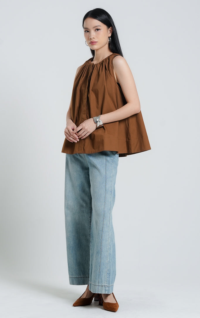 Jolaine Top Brown