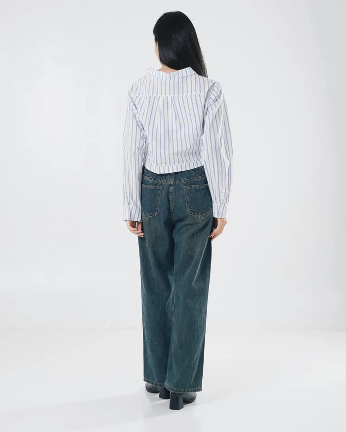 Michelle Striped Shirt Blue