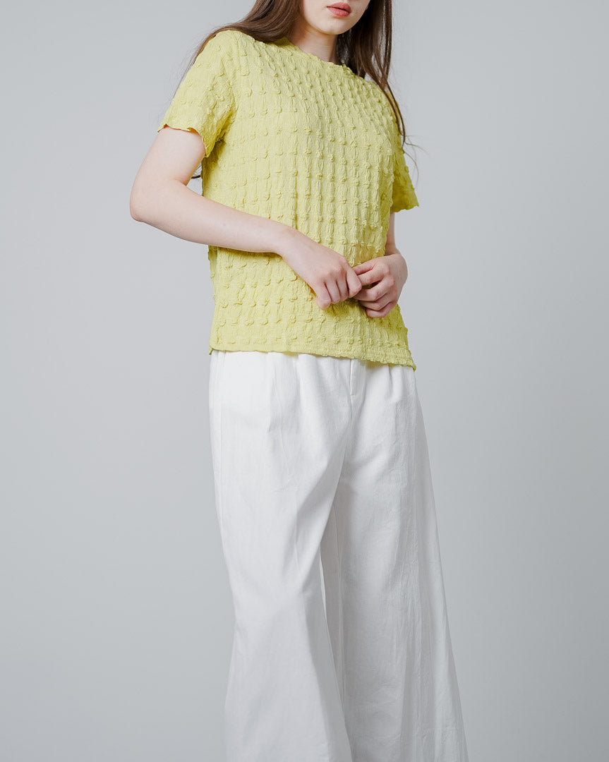 Corry Textured Lime Top – Atasan Rajut Wanita - 190209