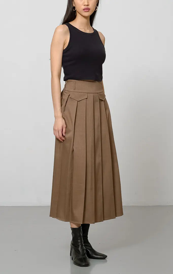 Yeena Skirt Brown