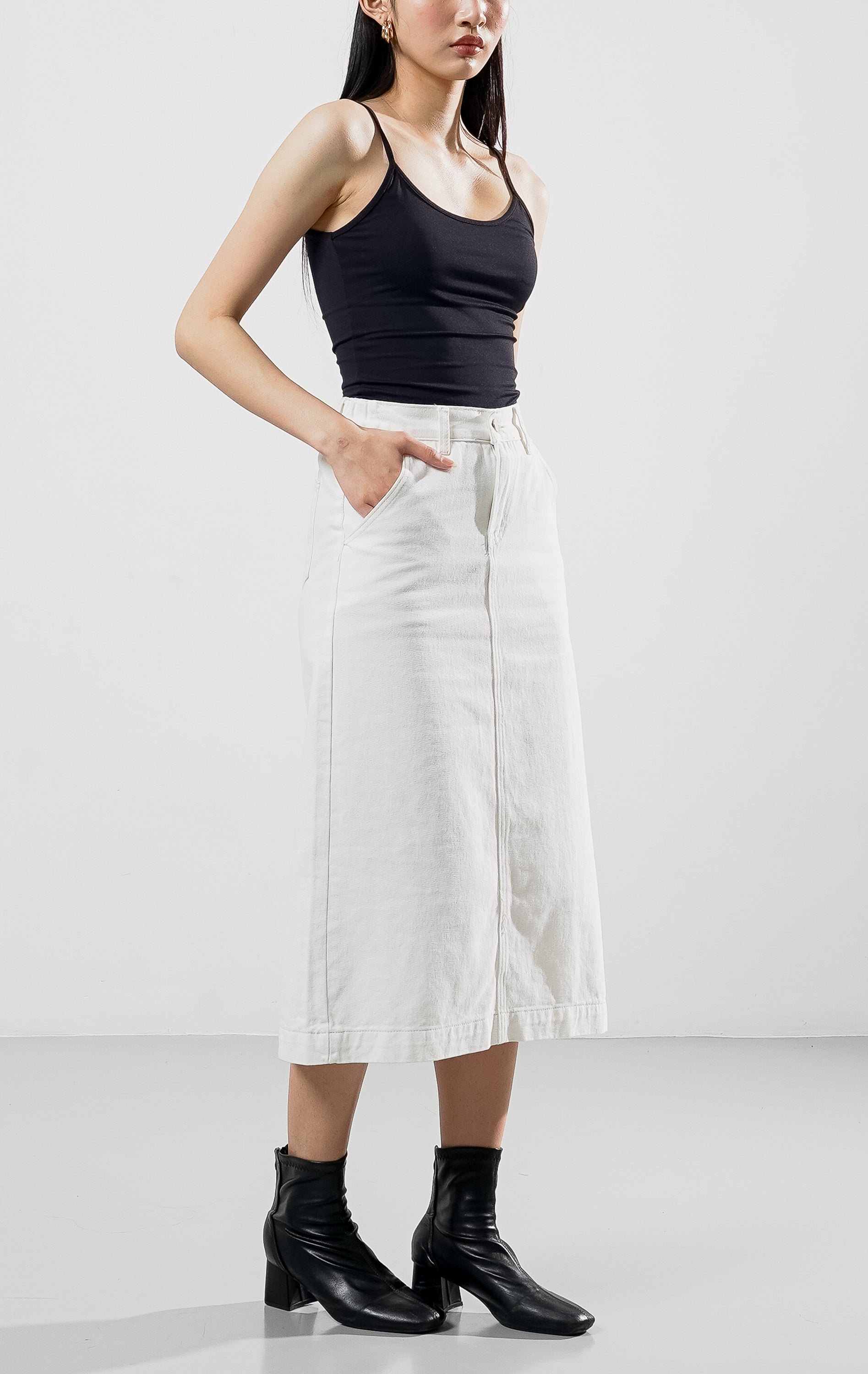 Luthia Skirt White Denim