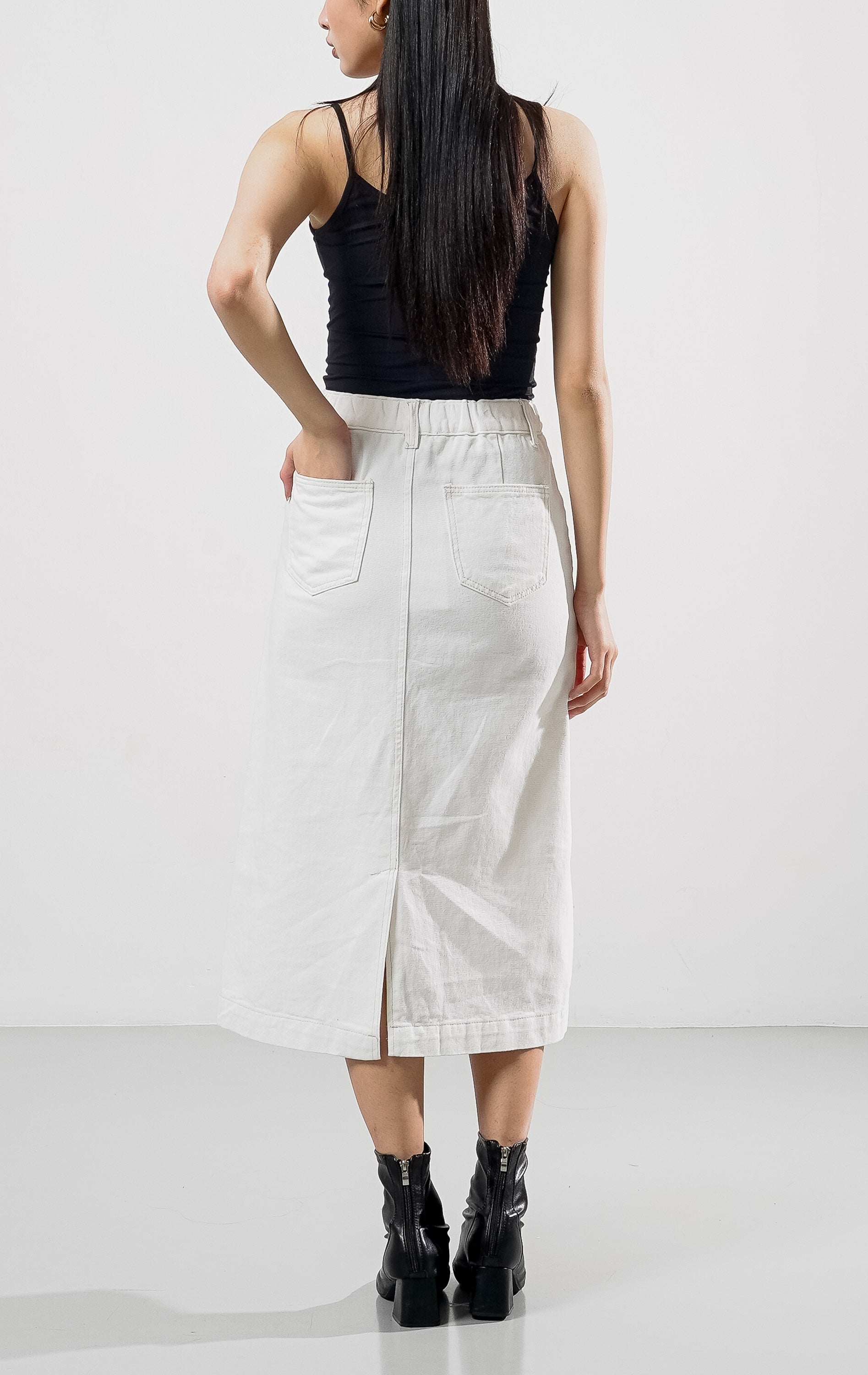 Luthia Skirt White Denim