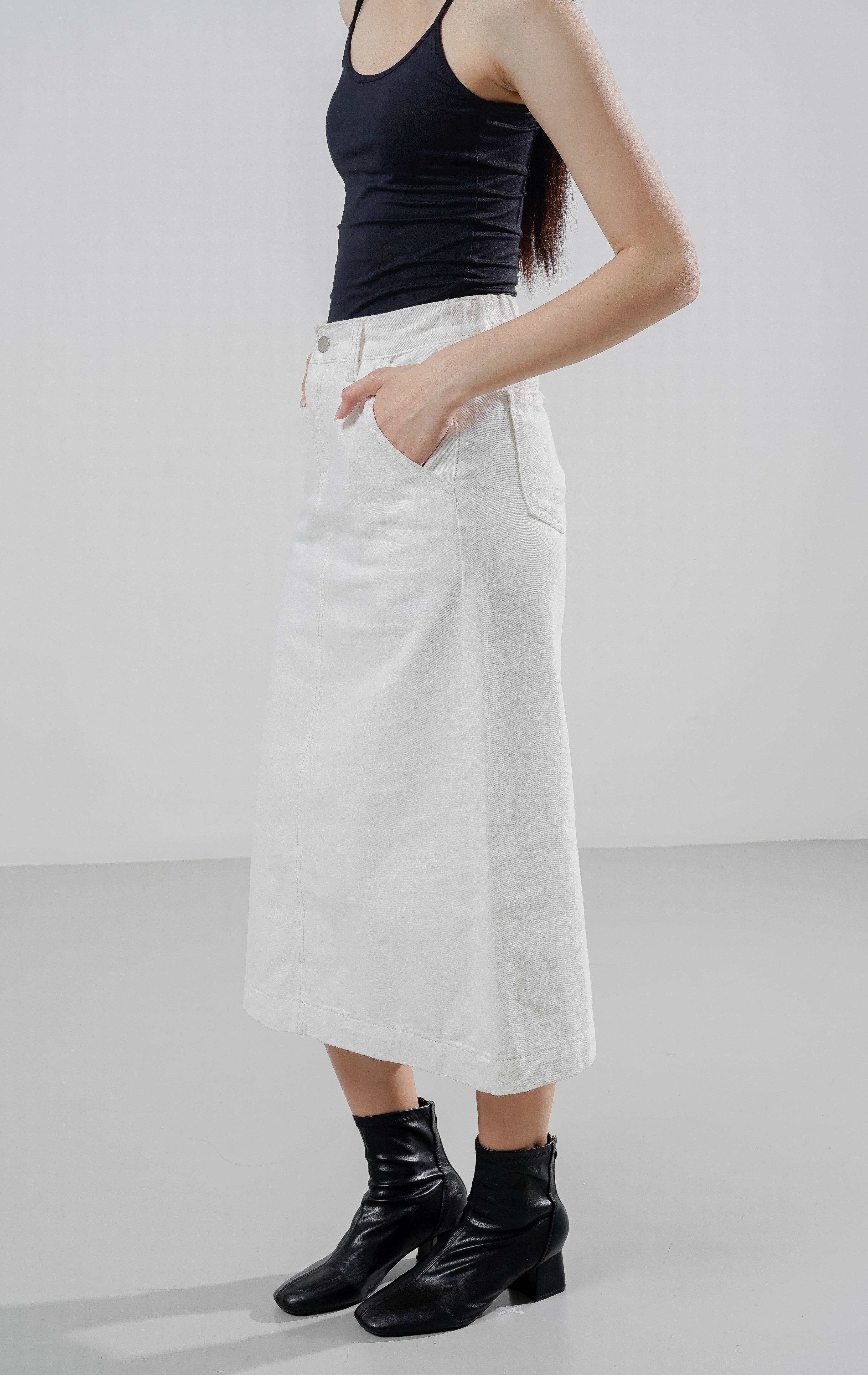 Luthia Skirt White Denim