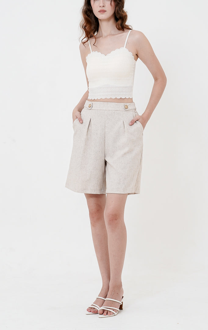 SH Alaia Shorts Ivory