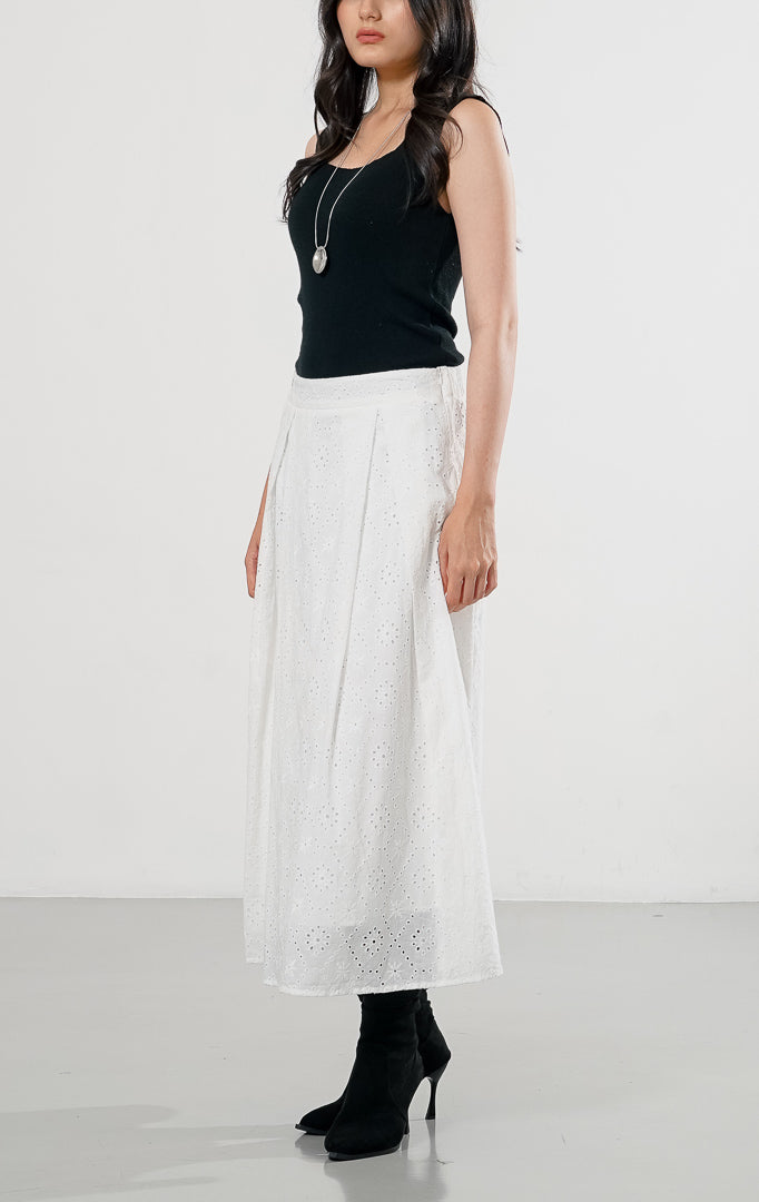 Nyra Skirt White