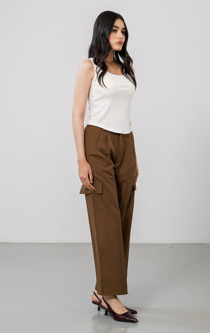 Rihana Pants Dark Brown