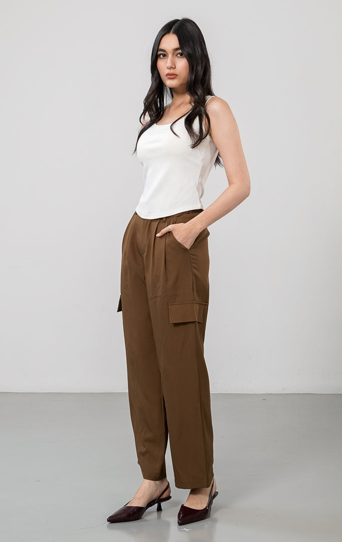 Rihana Pants Dark Brown