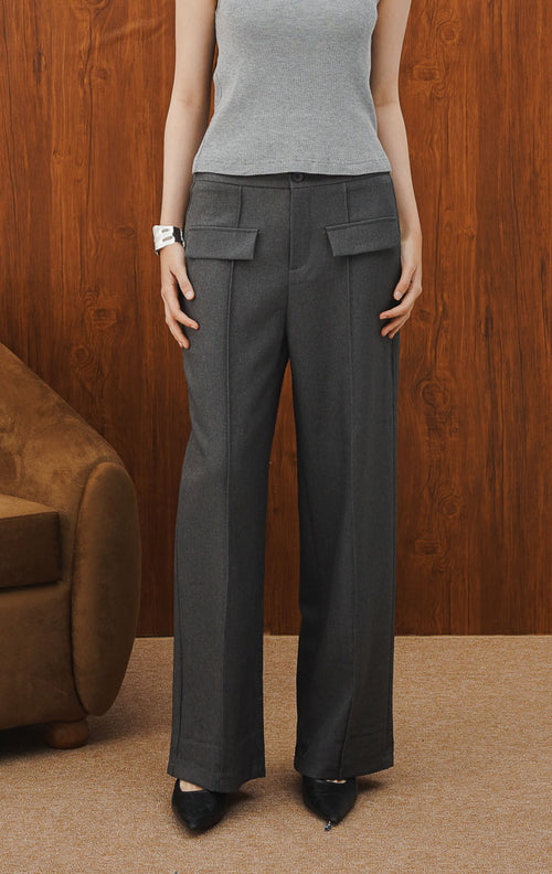 Clemence Pants Dark Grey